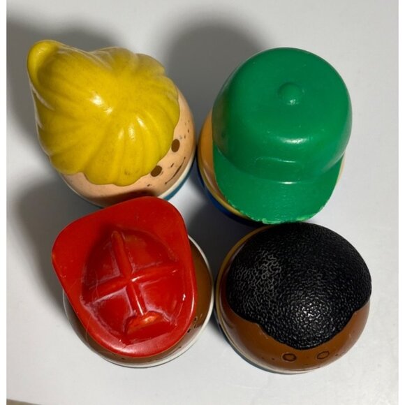 Fisher Price Little Tikes Toddler Tots Figures Fireman Truck Driver Girl Boy Vtg - Picture 14 of 15